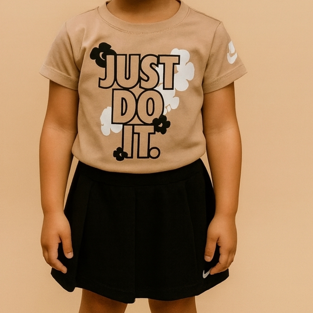 Nike Kids Tan 'Just Do It' T-Shirt